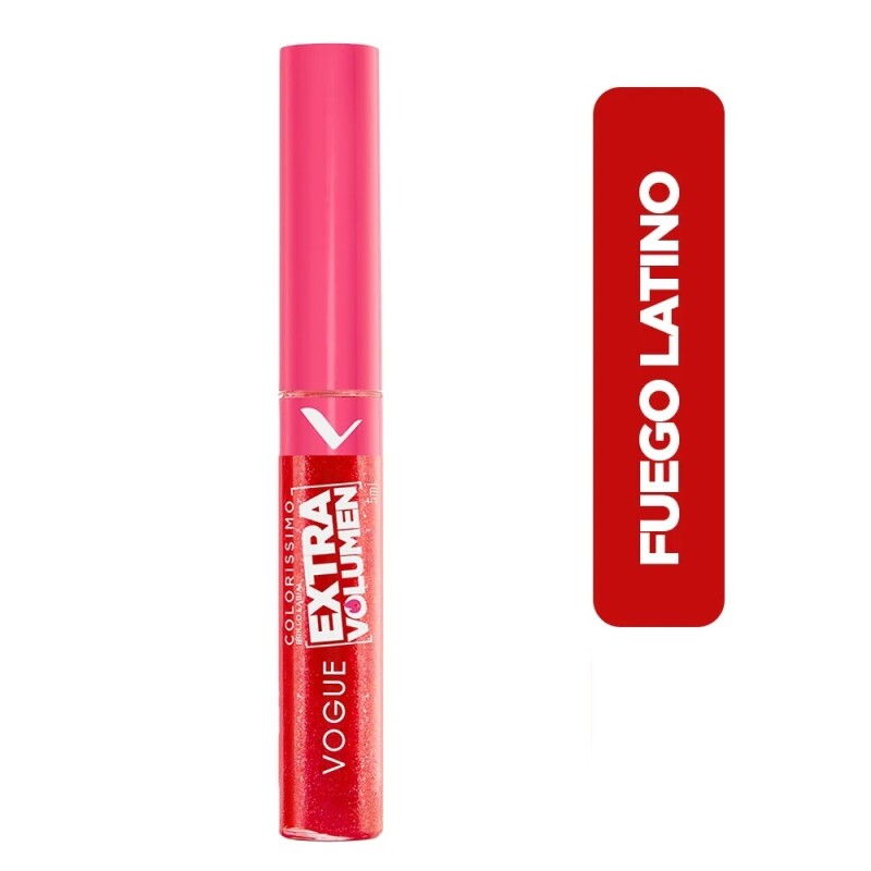 Labial Liquido Extra Volumen Vogue Fuego Latino 5ml Labial Liquido Extra Volumen Vogue Fuego Latino 5ml