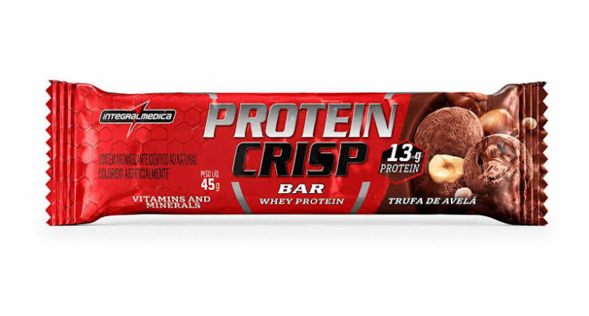 Protein Crisp Avellana | Barra de Proteína Crocante | 45 g - Integralmédica 