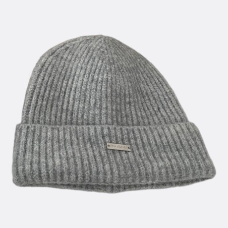 Gorro De Lana Abrigo Índigo Gris