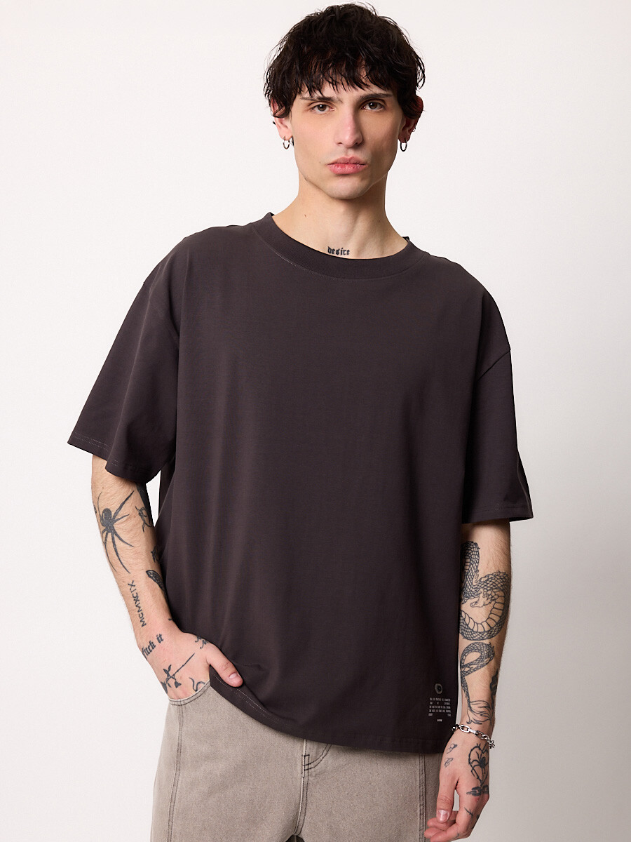 T-SHIRT M/C DROBAR DIXIE Gris Oscuro