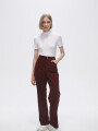Pantalon Tesiyo Bordeaux Oscuro