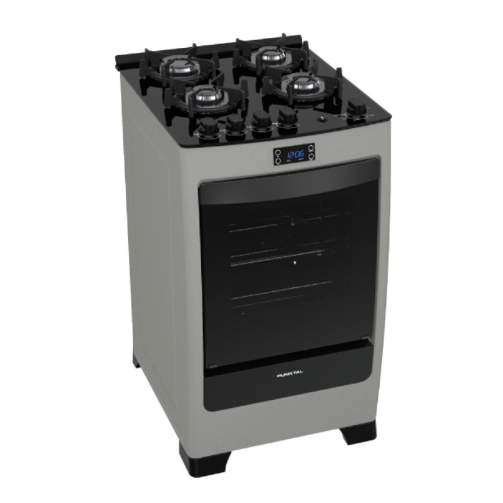 COCINA S/GAS - TERMOCUPLA- MESA VIDRIO - ENC. ELEC.- AUTO LIMP. negro