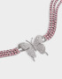 Chokers Con Mariposas Choker Mariposa Strass - Plateado