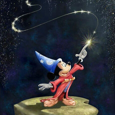 Fantasia Sorcerer Mickey Art Series #1 - 14 [Exclusivo] + Protector Acrílico Oficial Fantasia Sorcerer Mickey Art Series #1 - 14 [Exclusivo] + Protector Acrílico Oficial