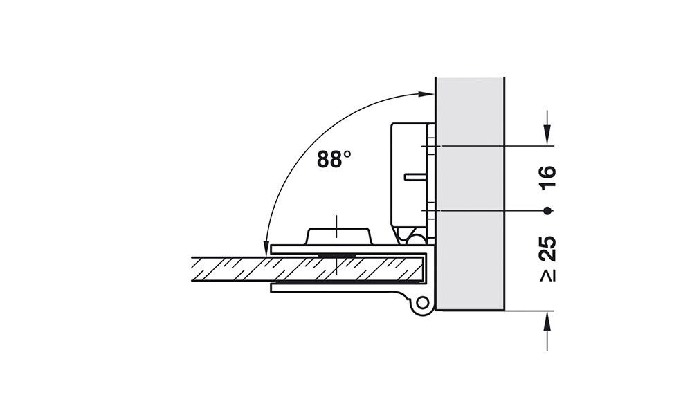 Bisagra para puerta de vidrio 361.93.240 par Bisagra Para Puerta De Vidrio 361.93.240 Par