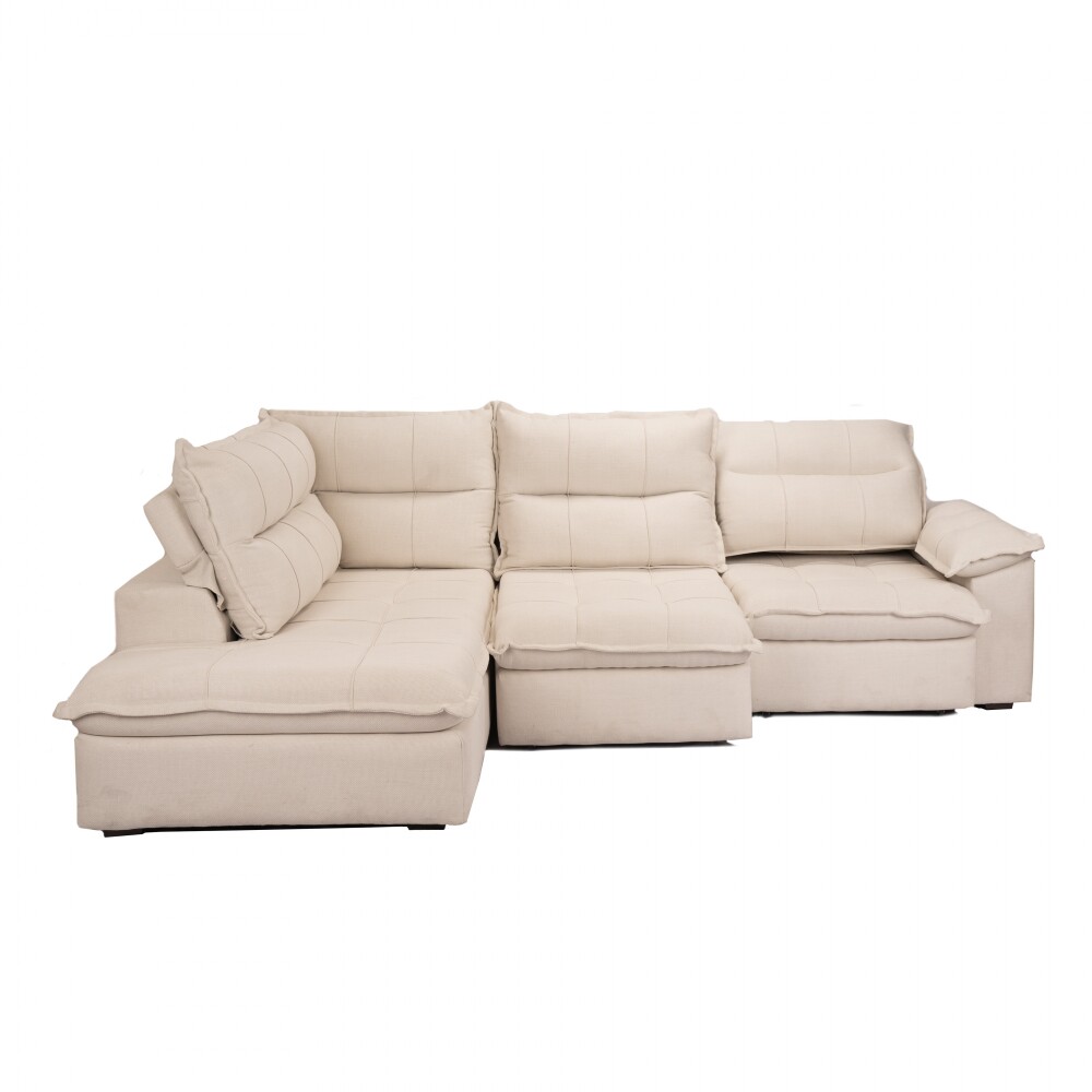 Sillón 5 Cuerpos con Chaise - Cesky Beige Derecho