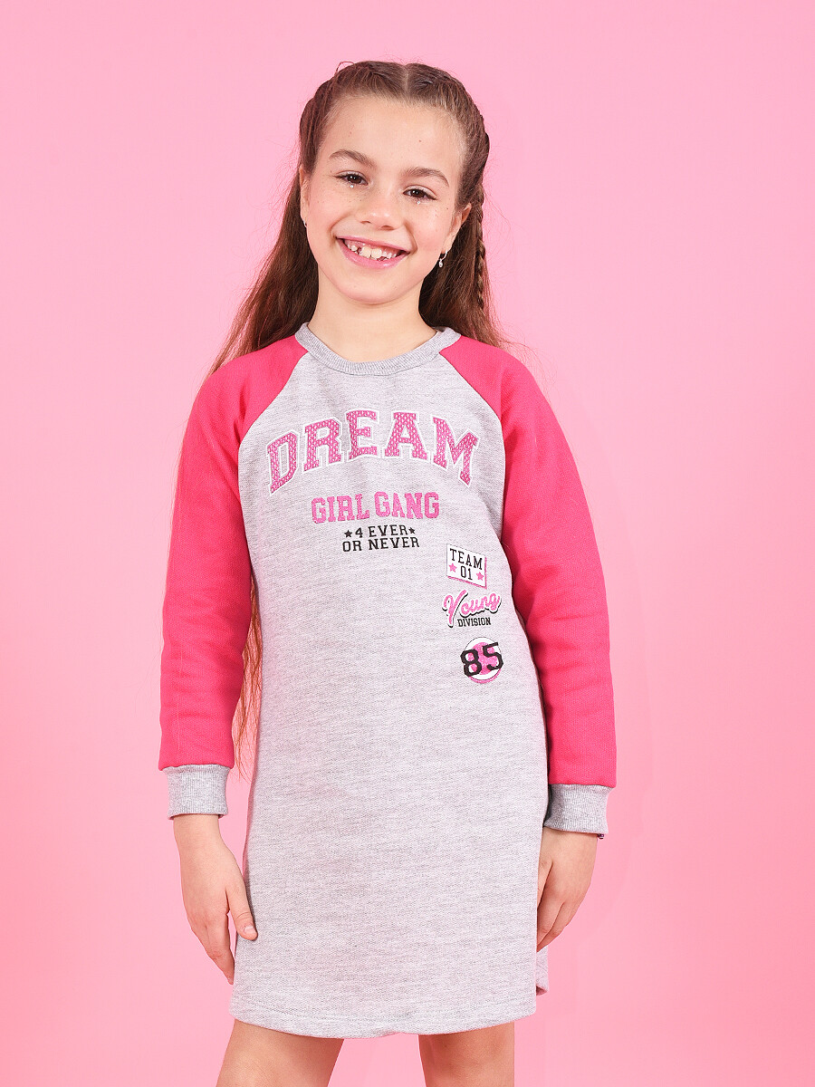 VESTIDO GIRL GANG - GRIS 