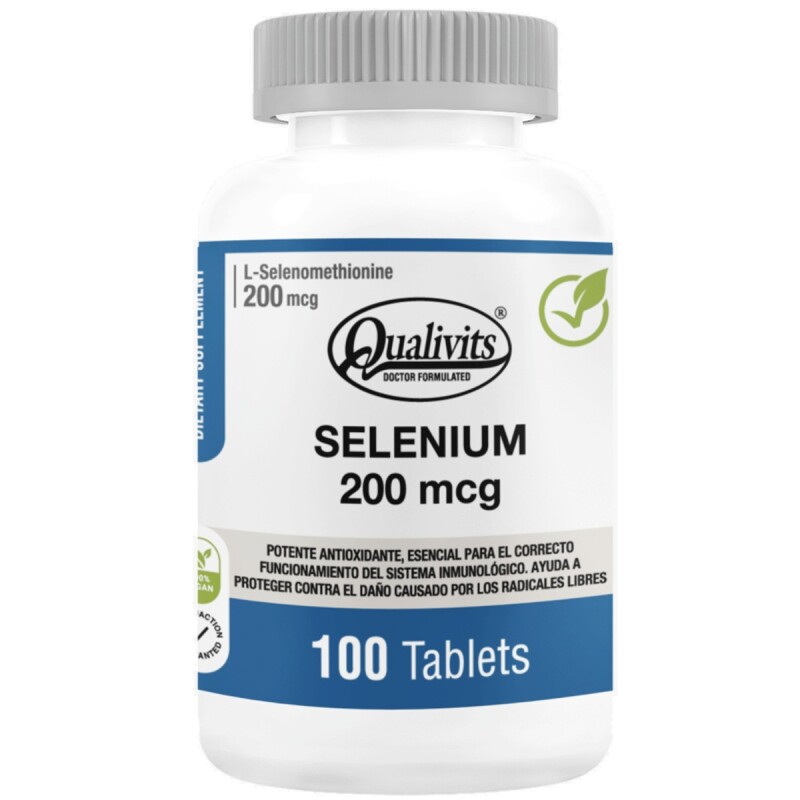 Selenium 200 Mcg Qualivits 100 Tabletas. Selenium 200 Mcg Qualivits 100 Tabletas.