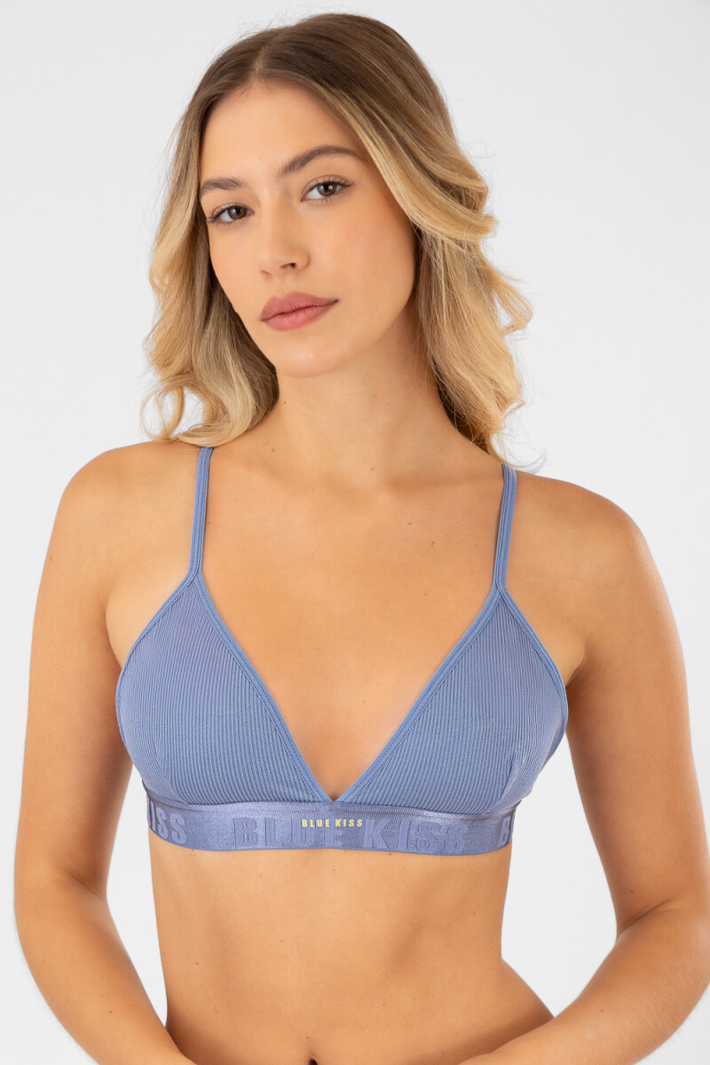 Bralet vivid - Azul piedra 