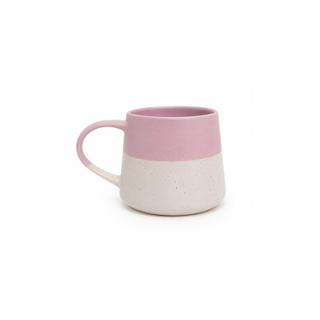 Taza de cerámica Bicolor rústico Violeta