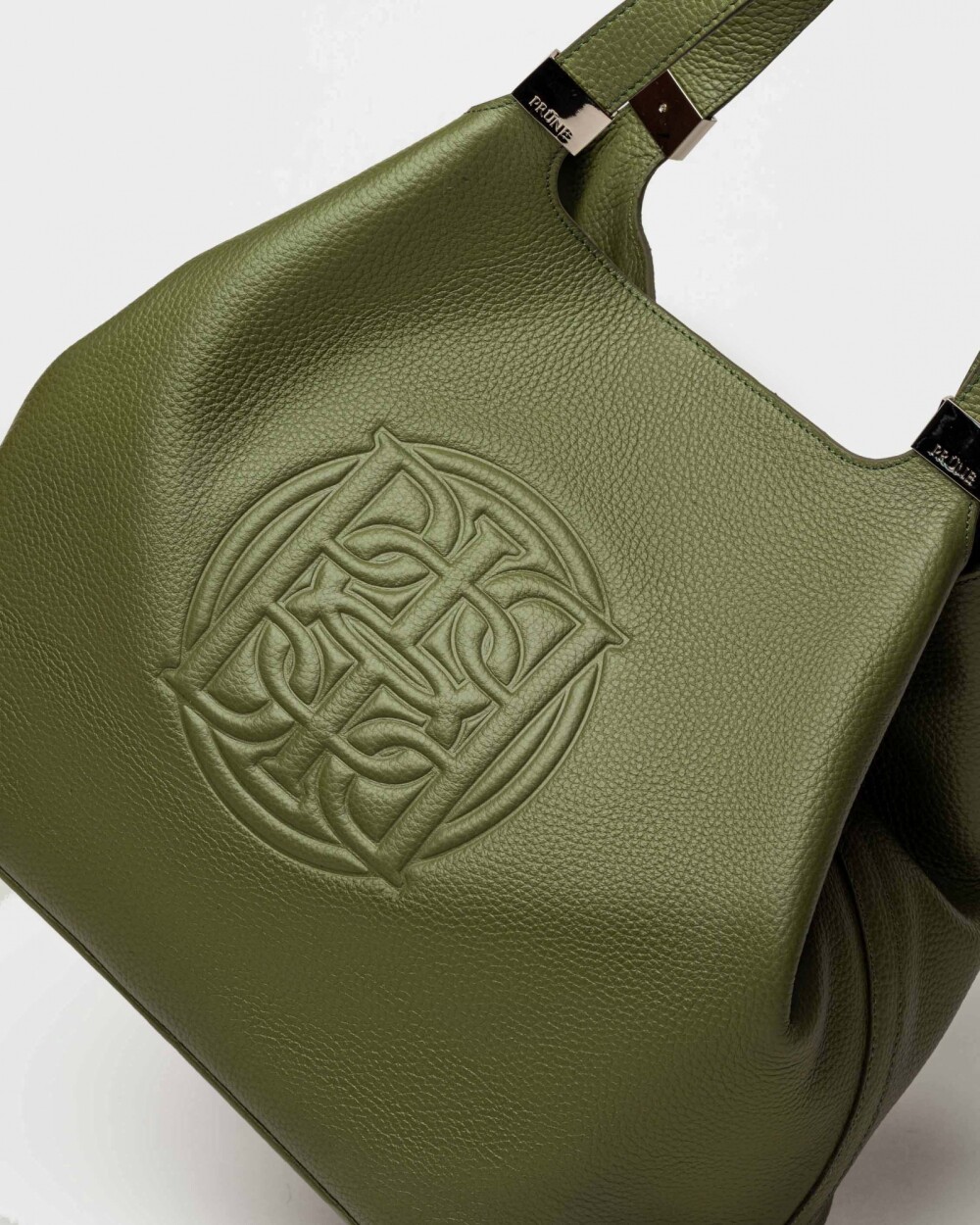 Bolso Eterial en cuero graneado Verde
