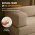 Sofá Sillón Cama ComboHome Teddy Premium 3 Cuerpos Corderoy Marrón 1