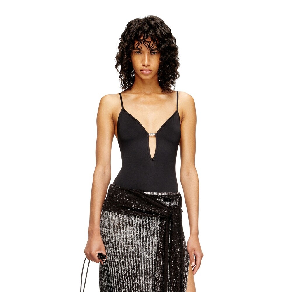 Bodysuit Para Mujer Ufby-Oval-D-Bodysuit Uw Body Negro