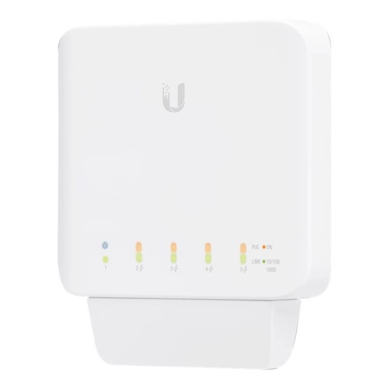 Ubiquiti UniFi Switch USW-FLEX - Conmutador - Gestionado - 4 x 10/100/1000 (PoE) + 1 x 10/100/1000 (PoE) - montaje en pared, mon Ubiquiti UniFi Switch USW-FLEX - Conmutador - Gestionado - 4 x 10/100/1000 (PoE) + 1 x 10/100/1000 (PoE) - montaje en pared, mon