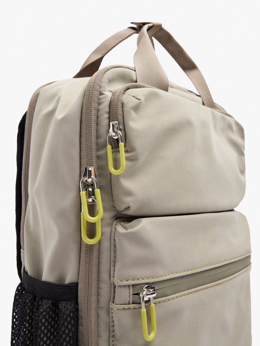 Mochila De Cabina De Nylon gris