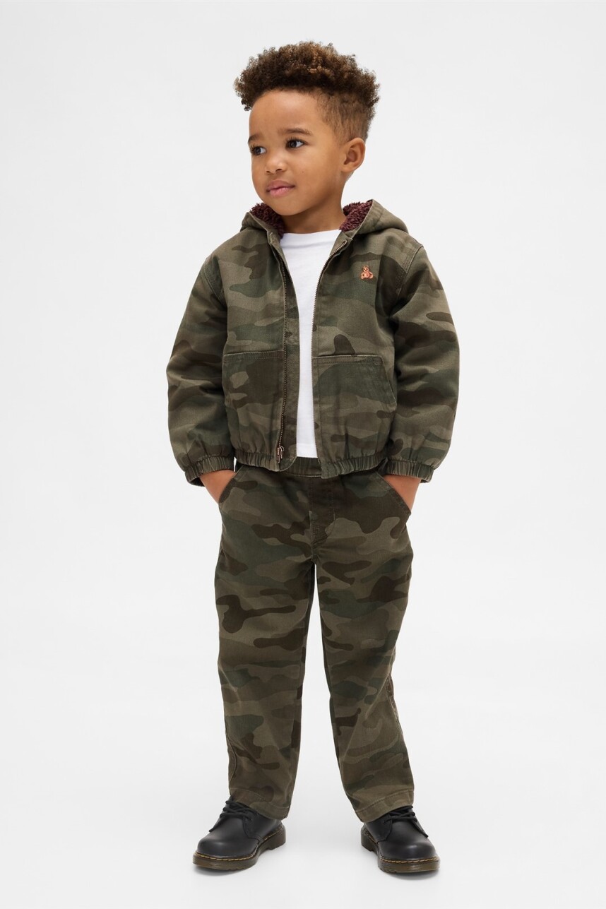 Jean Baggy Toddler Niño Black Camo
