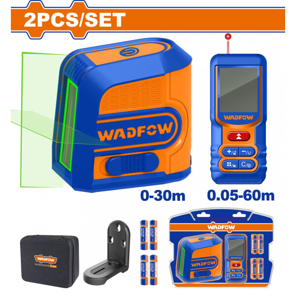 SET MEDICION NIVEL LASER VERDE 30 MTS + MEDIDOR DE DISTANCIA 60 MTS (CON SOPORT SET MEDICION NIVEL LASER VERDE 30 MTS + MEDIDOR DE DISTANCIA 60 MTS (CON SOPORT