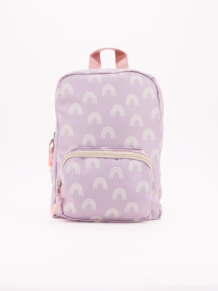 MOCHILA PREESCOLAR ARCOIRIS ROSADO