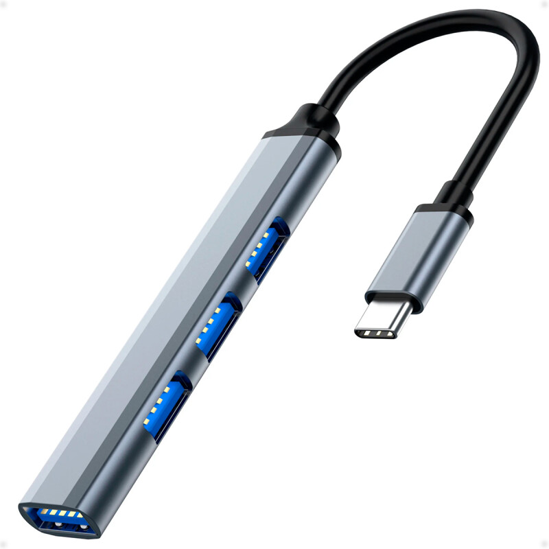 Hub Adaptador USB Tipo C 3.1 a USB A 3.0 y 3 Puertos USB A 2.0 Hub Adaptador USB Tipo C 3.1 a USB A 3.0 y 3 Puertos USB A 2.0