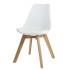 SILLA EAMES CON ASIENTO ACOLCHONADO BLANCA SILLA EAMES CON ASIENTO ACOLCHONADO BLANCA