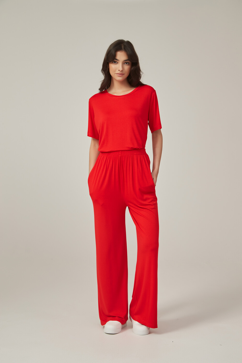 Pantalon Voorn Coral Rojizo