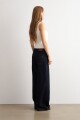 Jean flare Aria bolsillos plaqué jean oscuro