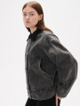 Campera Ralon Gris Oscuro