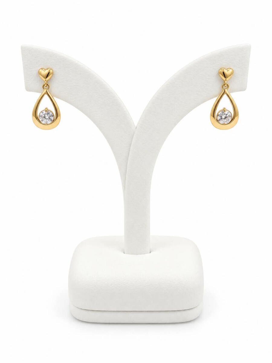 Caravanas pendientes en Oro 18kt 
