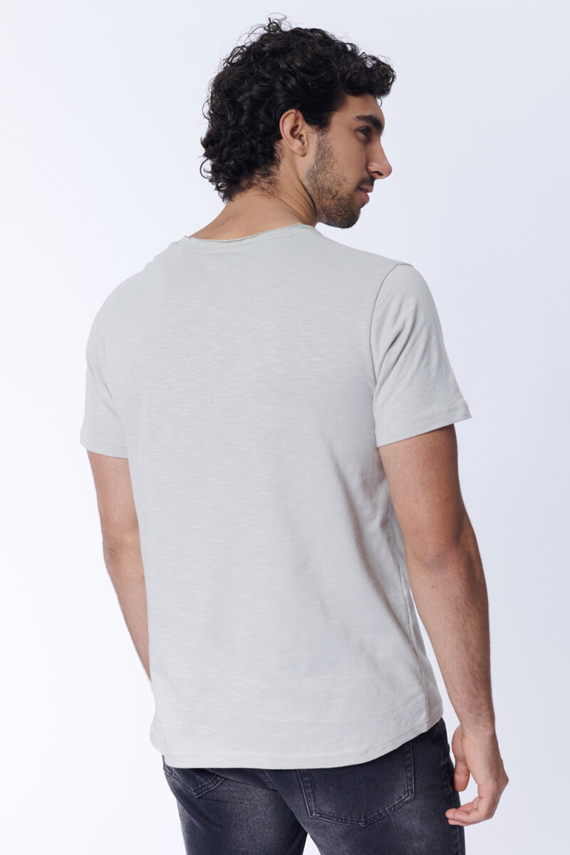 Remera slub Beige
