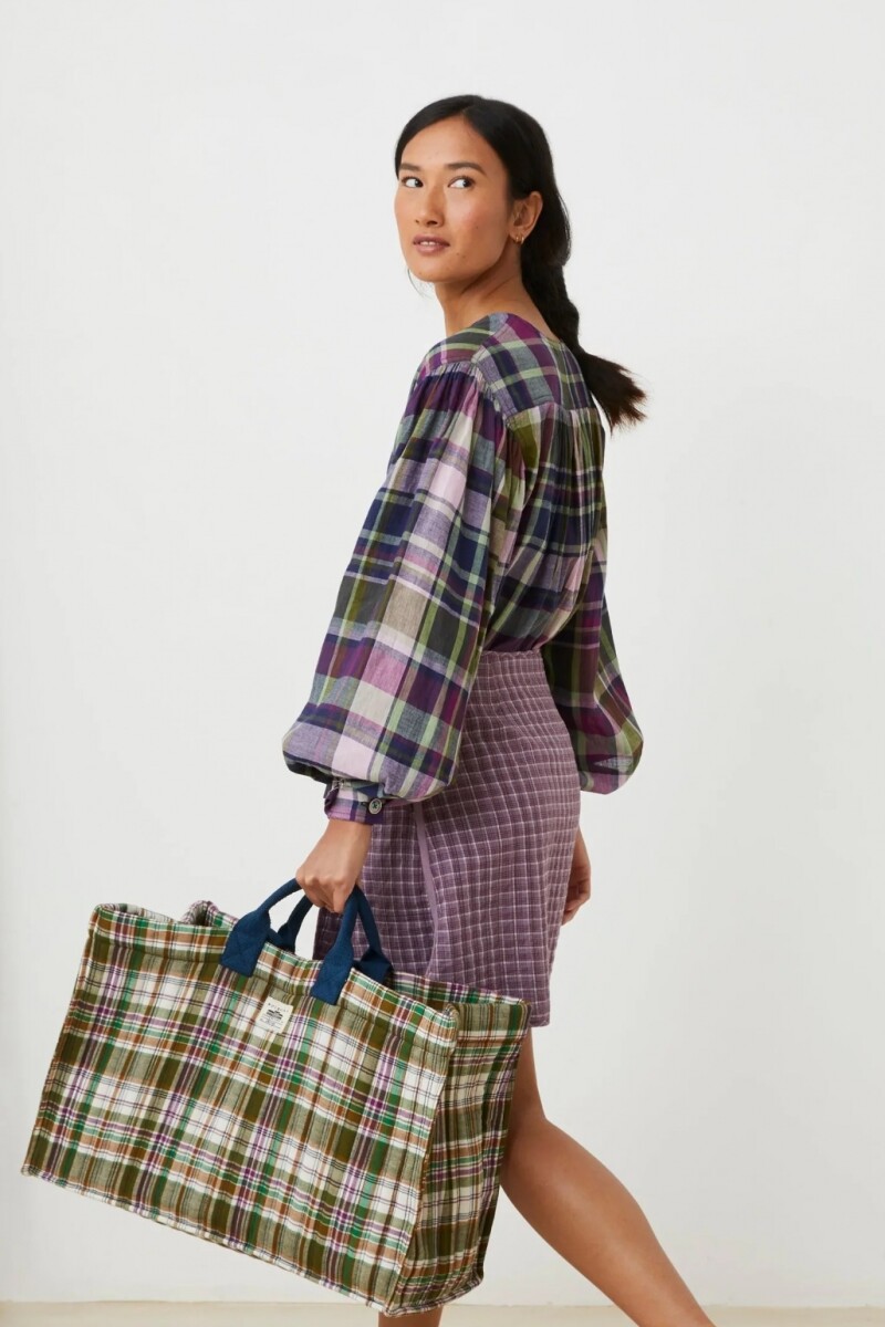 BOLSO SECRET CHECKS Verde