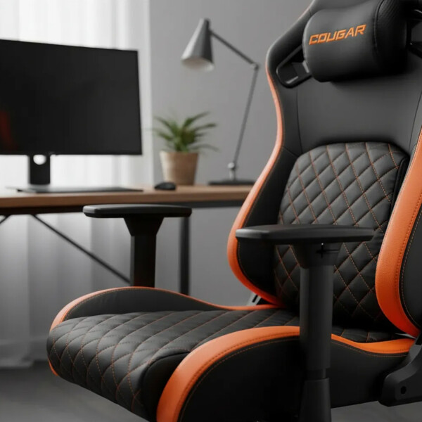 Silla Gamer Escritorio Cougar Defensor F SILLA COUGAR DEFENSOR ORANGE