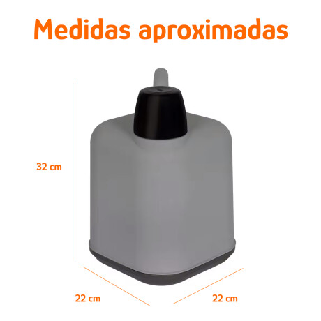 Bidón Térmico 5L Frio/Calor Tapa Manija Reforzada Portátil Gris