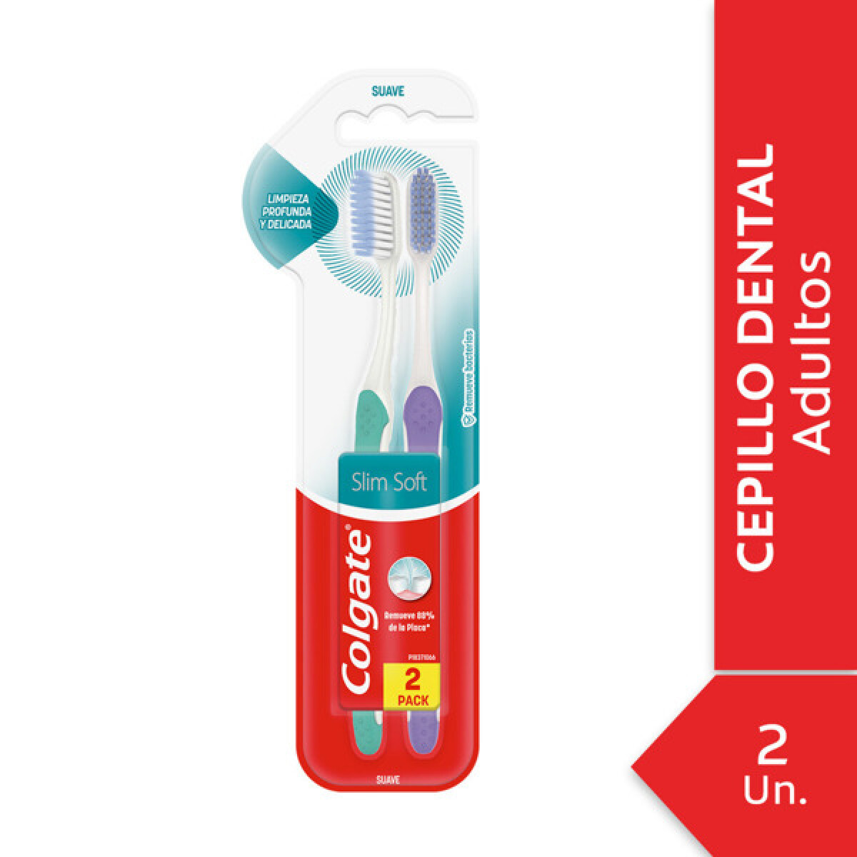 Colgate Cepillo Slim Soft Pack 2 – Cepillos Dentales Suaves y Eficaces