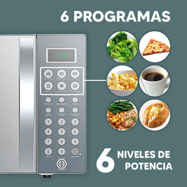 Microondas Con Grill Whirlpool Wm1111adwc MICROONDAS WHIRLPOOL 30LT WM1111ADWC