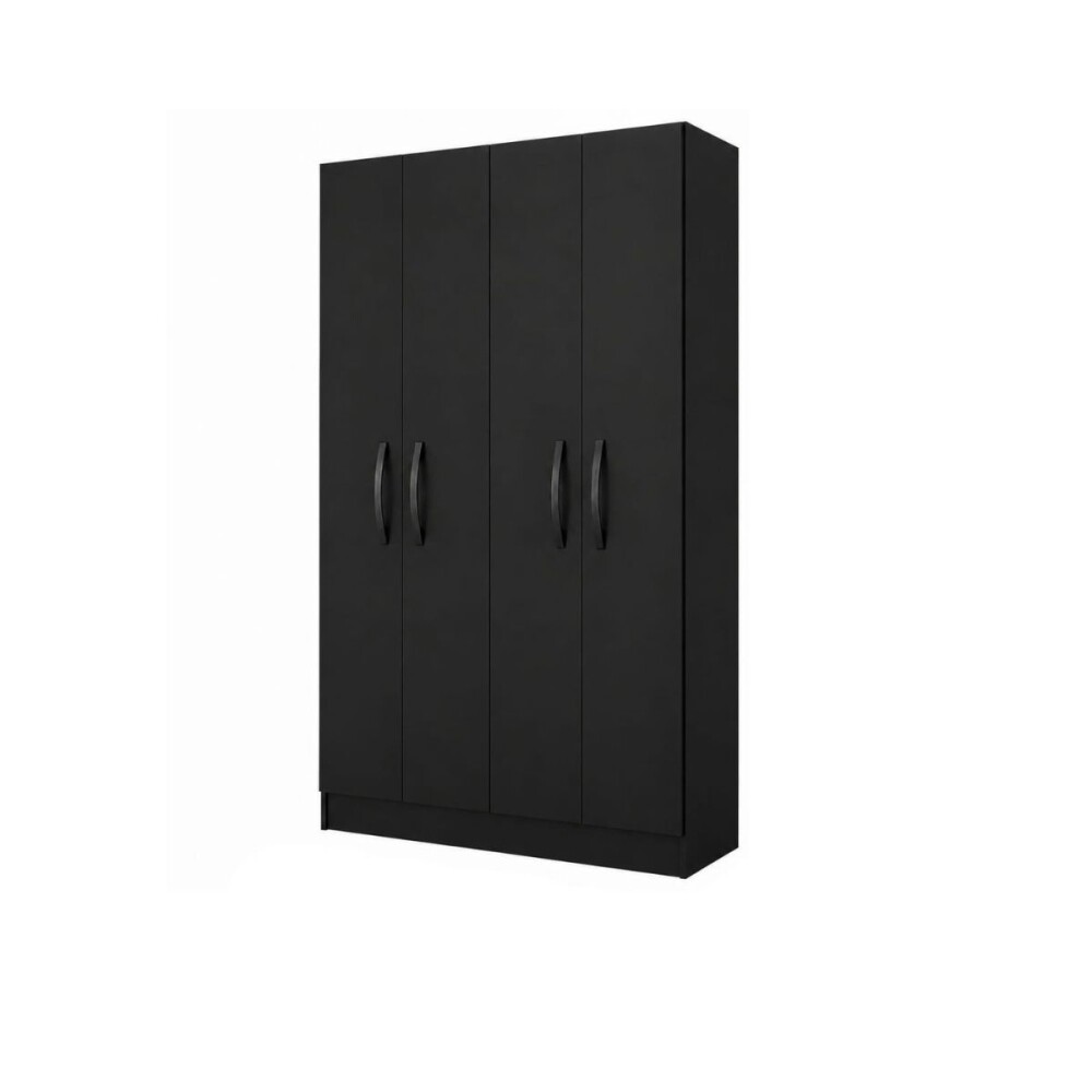 ROPERO MULTIUSO - 4 PUERTAS NEGRO