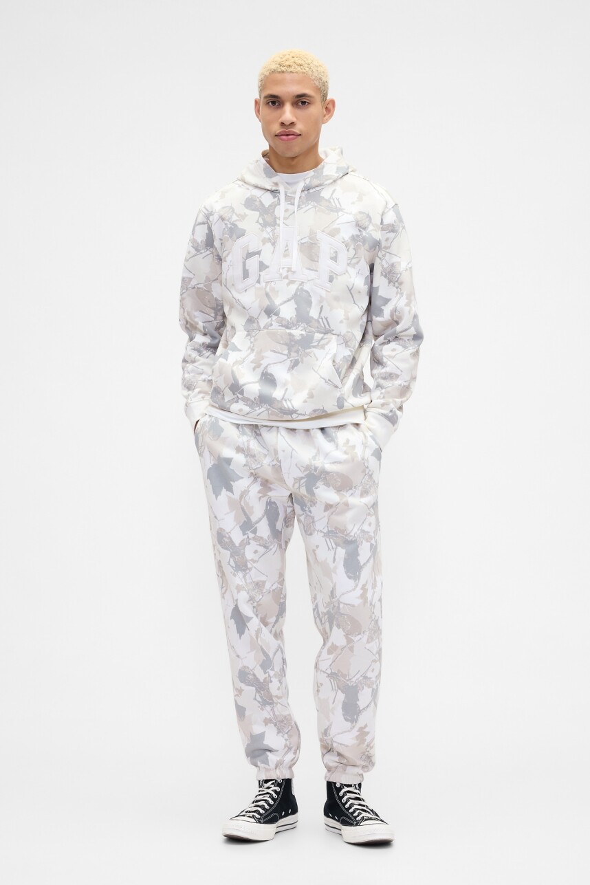 Canguro Logo Gap Hombre Grey Camo