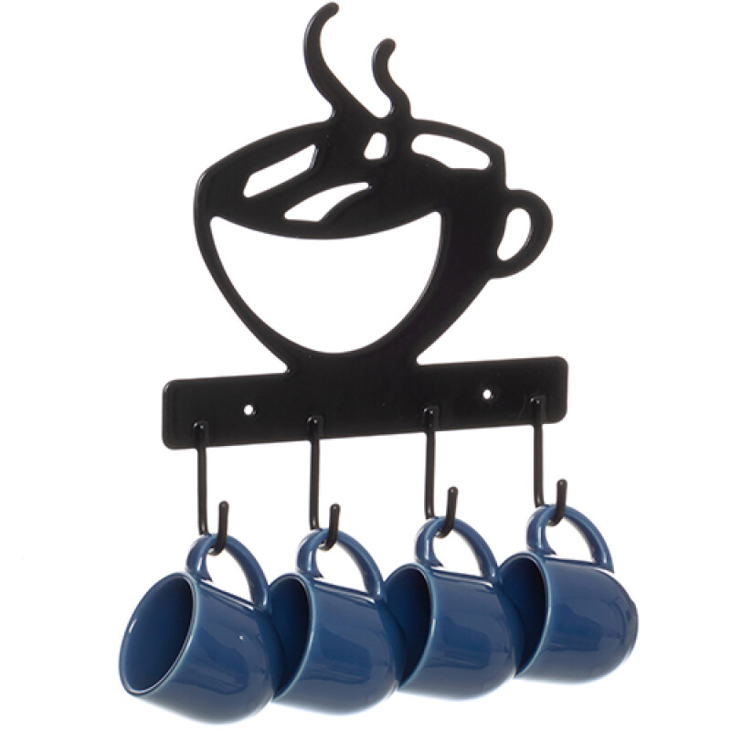 LLavero D/Pared Taza Negro - 23378.2 LLavero D/Pared Taza Negro - 23378.2