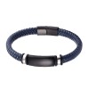 Pulsera de cuero azul Pulsera De Cuero Azul