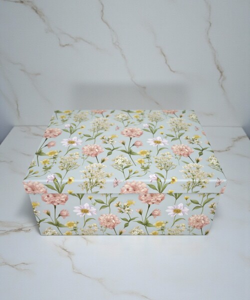 Caja rigida - flores - 23 x 30,5 x 13 Caja rigida - flores - 23 x 30,5 x 13