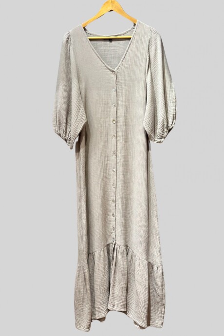 VESTIDO PALMA GRIS