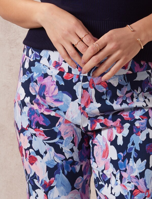 Pantalon Print MULTI/AZUL