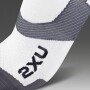 Vectr Ultralight No Show Socks - Unisex White/grey