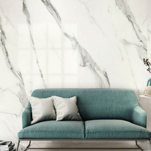 Porcelanato Tipo Carrara Pulido 120X240Cm Piso Pared GAMAS DE BLANCO
