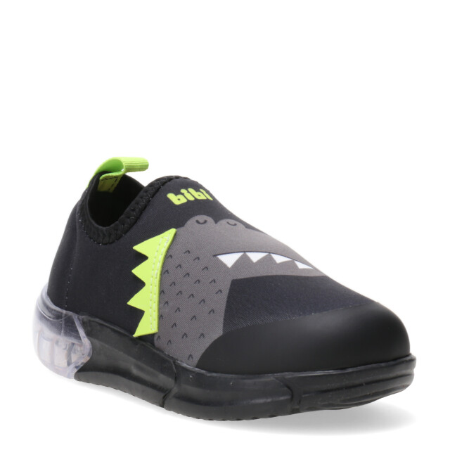 Championes Infantiles Bibi Space Wave 3.0 DINO Luces Negro