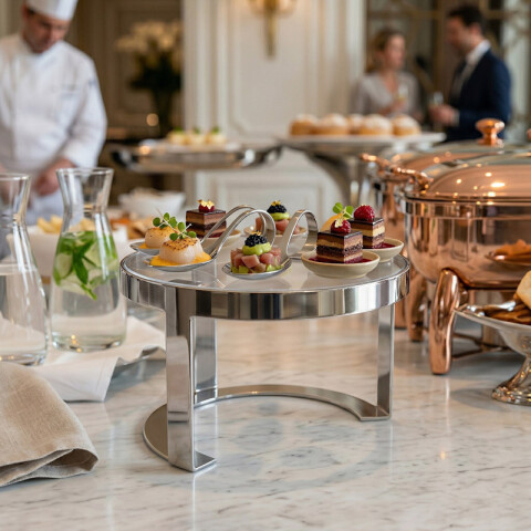 Exhibidor Volf Buffet con Acrilico y Acero Exhibidor Volf Buffet con Acrilico y Acero