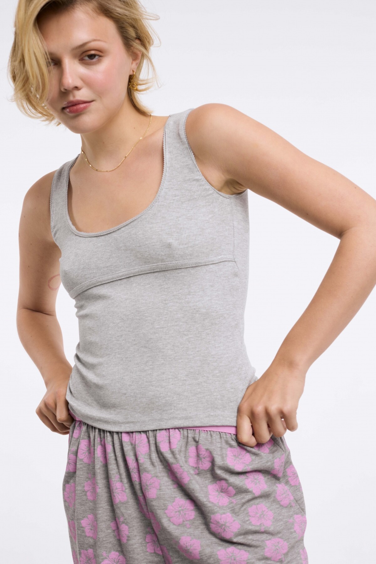 Top Roma Gris Melange