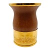 Mate Camionero con base bañado en oro - ALPACA - 15 marrónuniforme