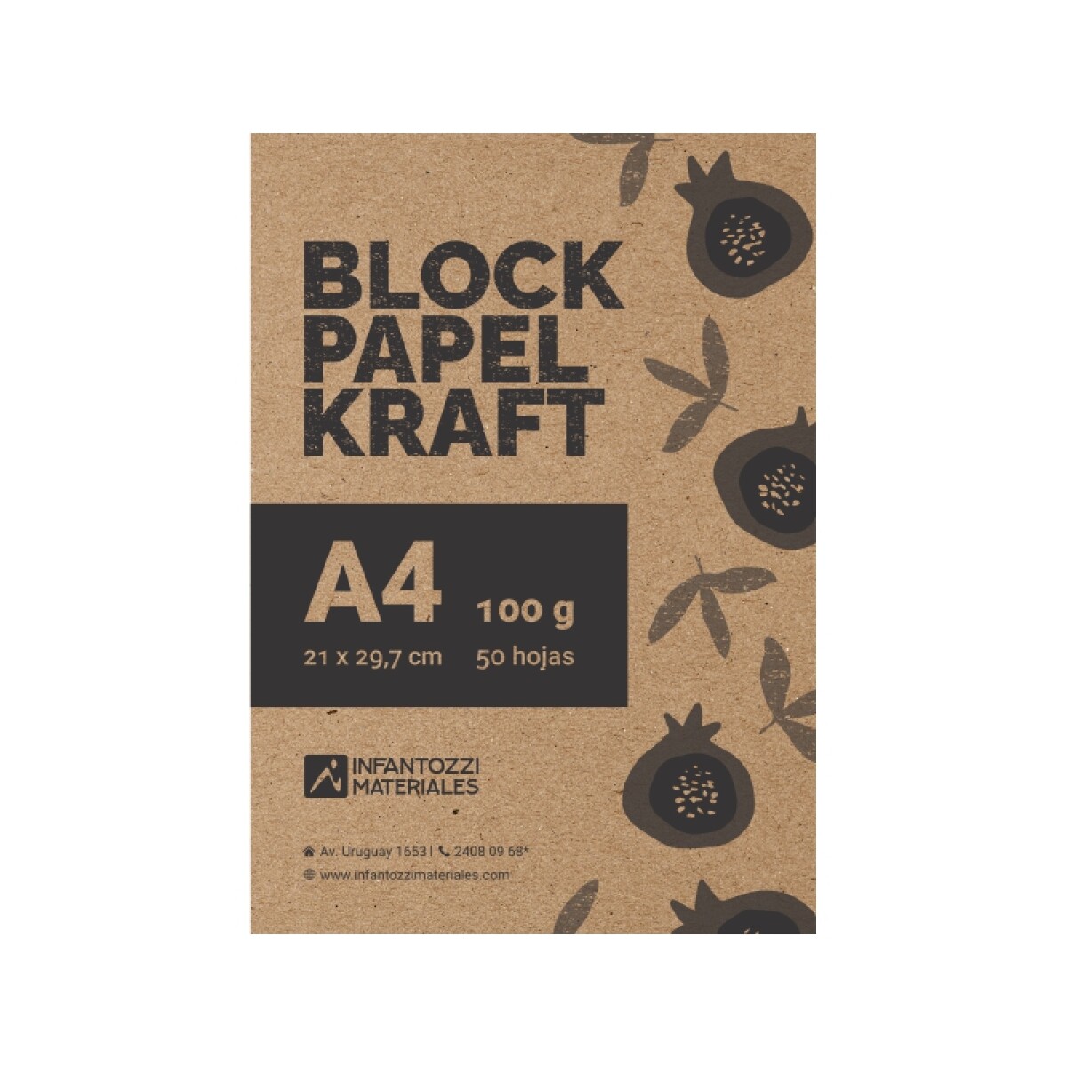 Block kraft - A4 - 50 hojas 