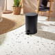 PAPELERA NEGRO MATE METAL 8 LTS 21 DIAMETRO 35 ALTO COLOR NEGRO