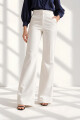 PANTALON P173/24 TIRO ALTO RECTO PRETINA CON BROCHE DE GANCHO Y BOL OJAL Natural
